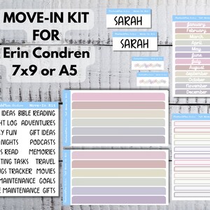 Move-In Kit for Erin Condren LifePlanners - Wildflowers