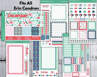A5 DECEMBER '23 IVY Monthly Sticker Kit for EC LifePlanner | Month View | Dashboard | Notes Page