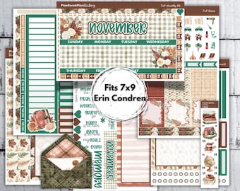 November 26 GRATEFUL LIFE Monthly Kit for Erin Condren 7x9 LifePlanner | Month View | Dashboard | Notes Page