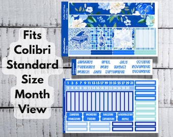 Colibri Any Month LYRICAL LAPIS LAZULI for Month View | Standard Size Colibri Planners