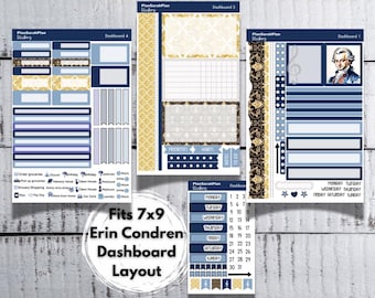 EC Dashboard COMPOSERS Weekly Sticker Kit for Erin Condren 7x9 LifePlanner