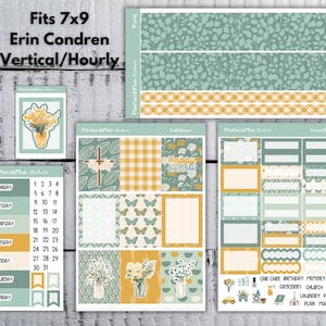 Vertical/Hourly EASTER GREENERY Kit for EC 7x9 LifePlanner