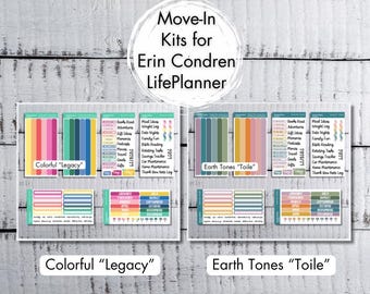 MOVE-IN KIT for 7X9 Erin Condren LifePlanners