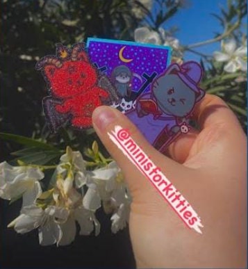 Kitana Kitty / Mortal Kombat Stickers / Cat Sticker / Vinyl Sticker