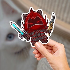 Pegatina de gato rebelde de nivel 2, World of Warcraft, Hydroflask, para diario, álbum de recortes, vinilo, portátil, teléfono, resistente al agua