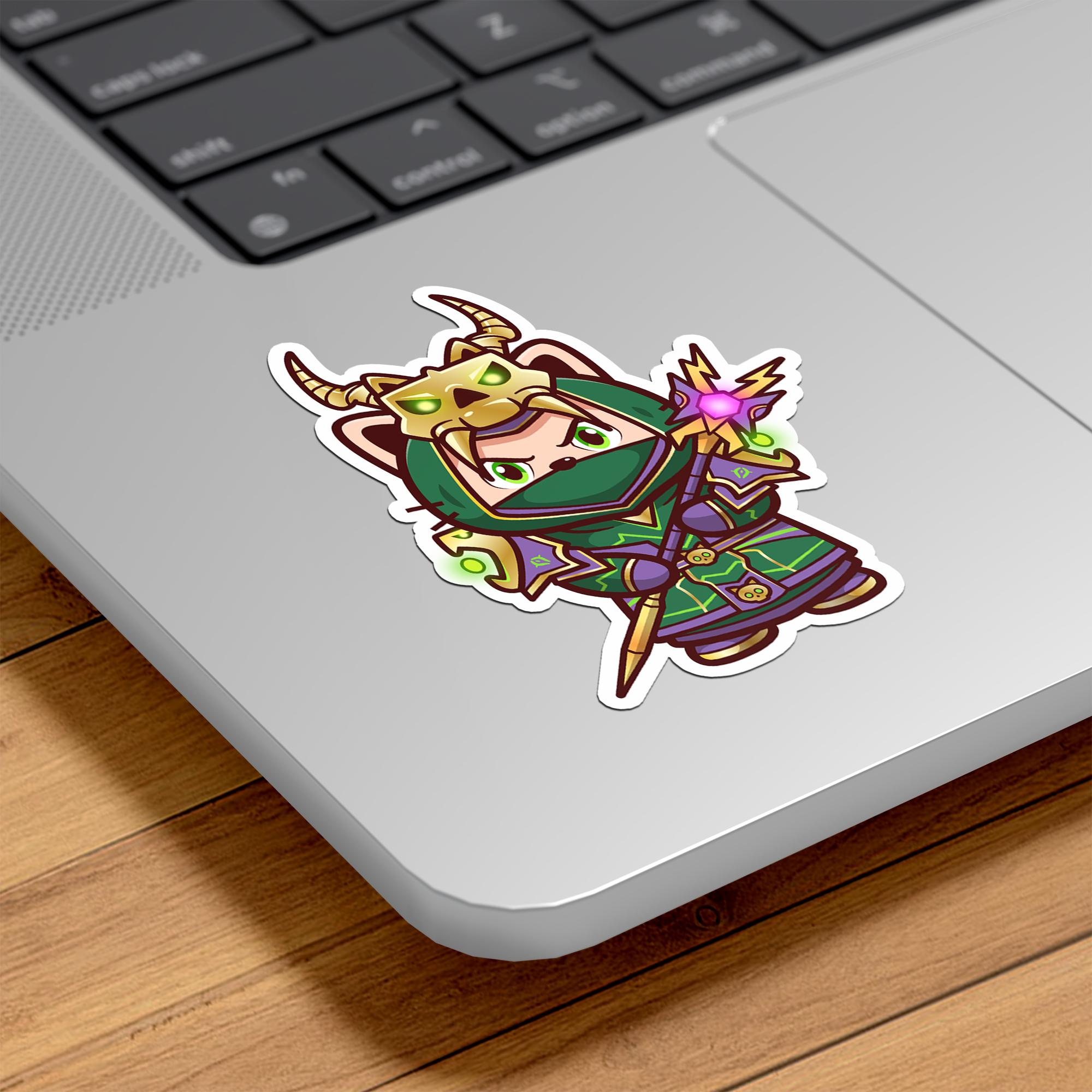 Warlock Sticker Warlock Kitty Vinyl Sticker: World of Warcraft Cat, Waterproof - Etsy