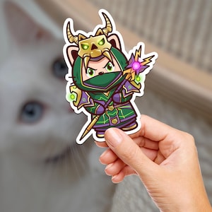 Tier 2 Warlock Kitty / World of Warcraft / Cat / Hydroflask / Journaling / Scrapbooking / Vinyl Sticker / Laptop / Phone / Waterproof