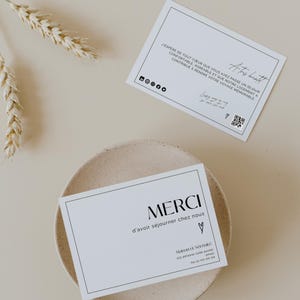 Customizable Airbnb Thank You Card on Canva - Minimalist Template - For Vacation Rental Hosts - A6 Size