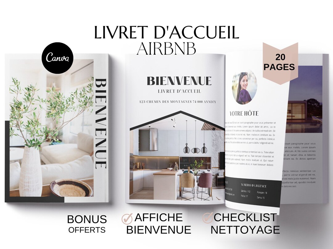 Livret D'accueil Airbnb En Français Location Saisonnière - Etsy