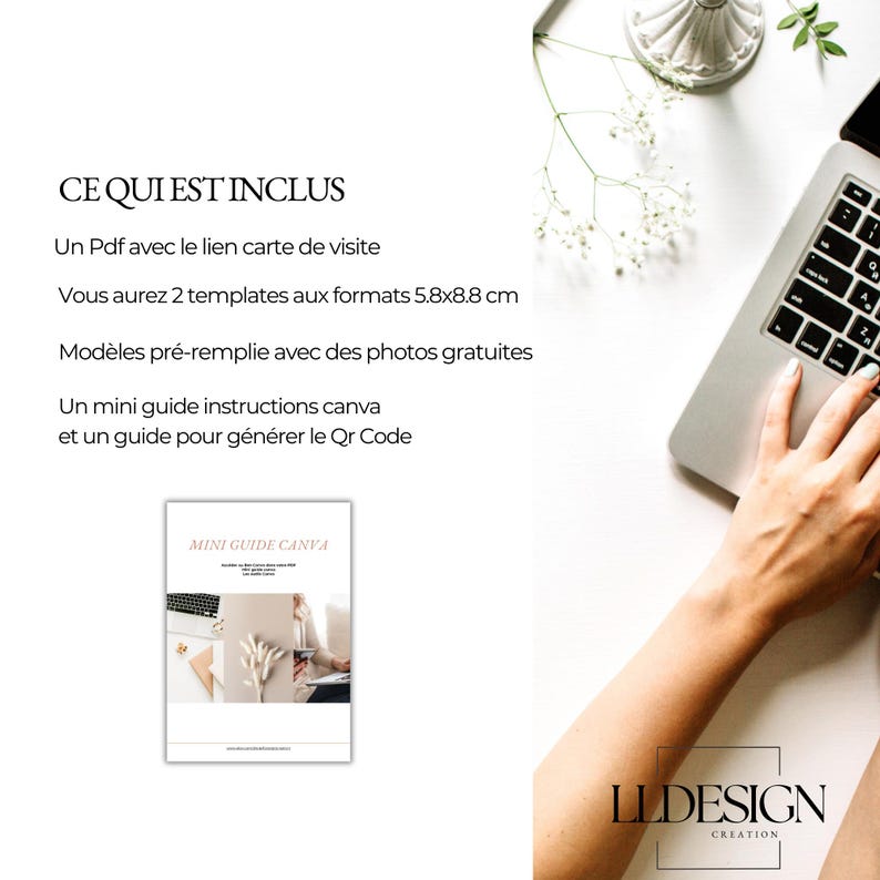 Vertical format business card to personalize on Canva for seasonal rental - Instagram business card image 6