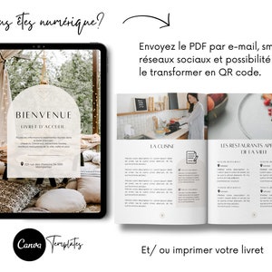 AIRBNB livret d'accueil en français 16 pages, 6 affiches airbnb offerts, location saisonnière, Modèles livret accueil, airbnb TEMPLATE canva image 9