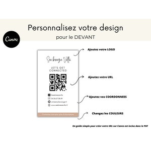 AIRBNB Carte de visite vertical, Instagram business card,diy canva business card template,digital card, template canva,digital business card image 2