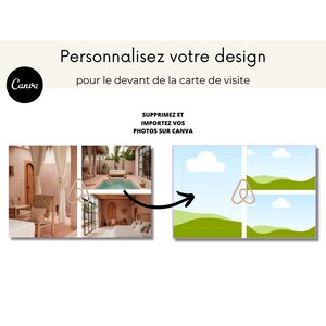 AIRBNB Carte de visite Airbnb location saisonnière : avec emplacement QR code, pour une expérience de réservation moderne et tendance image 3