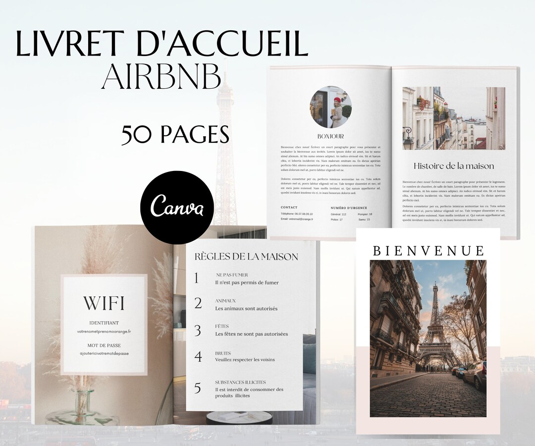 Livret Accueil Airbnb En Français Modèle De Livret Accueil - Etsy Australia
