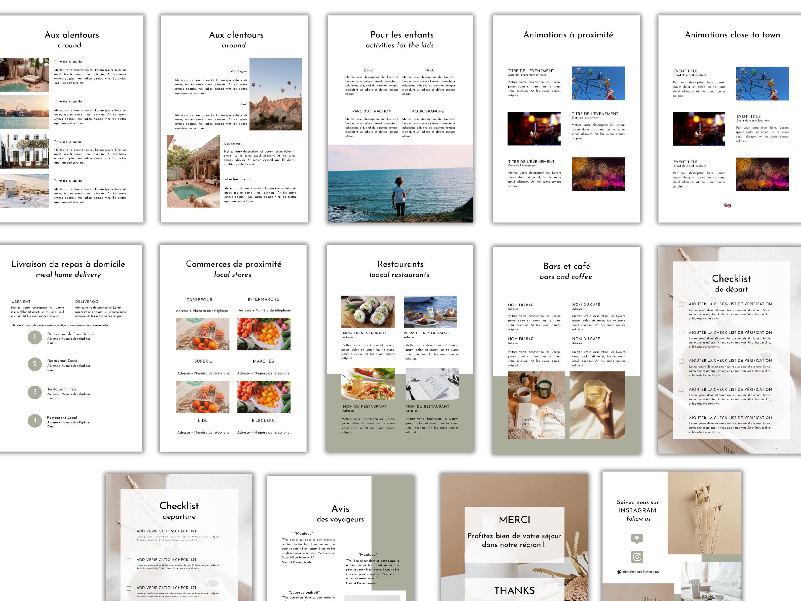 Livret Accueil AIRBNB En Français Et Anglais De 30 Pages Modèle Guide