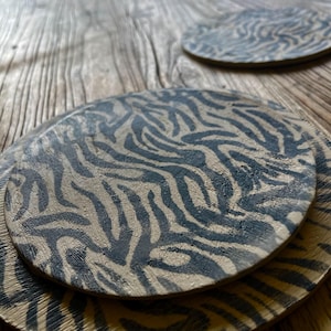 Zebra keramische onderzetter