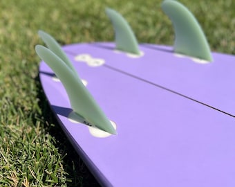 FCS-style G10 Quad Surfboard Fins – Handcrafted Performance Fins | Durable Fiberglass Fin Set for FCS Boxes | Made-to-Order Surf Gear
