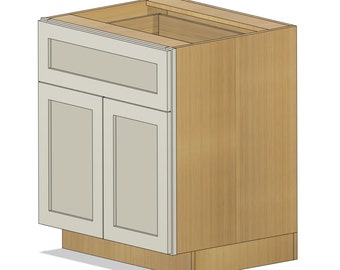 Fully Adjustable FACE FRAME Base Cabinet Fusion 360 File