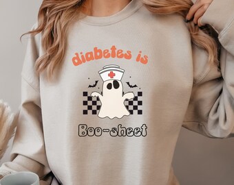 Funny type 1 diabetes halloween sweatshirt, Diabetic halloween sweater, type 1 diabetes sweater, T1D funny shirt, Halloween Diabetes sweater