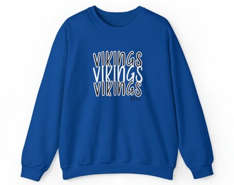 Vikings Fan Sweatshirt, Unisex Crewneck