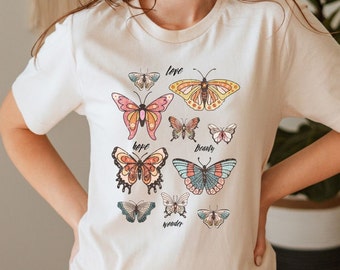 Butterfly Species T-Shirt, Botanical Graphic Tee