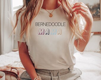 Bernedoodle Mama Shirt, Dog Mom T-shirt