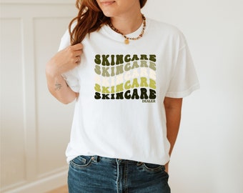 Retro Skincare T-Shirt, Esthetician Gift, Comfort Colors Tee