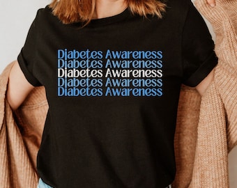 Diabetes Awareness Shirt, T1D T2D Support Tee