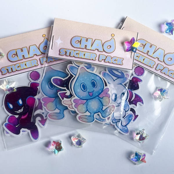 Chao Sticker Pack; 2"x2.5" Vinyl Die Cut Stickers (3 stickers)
