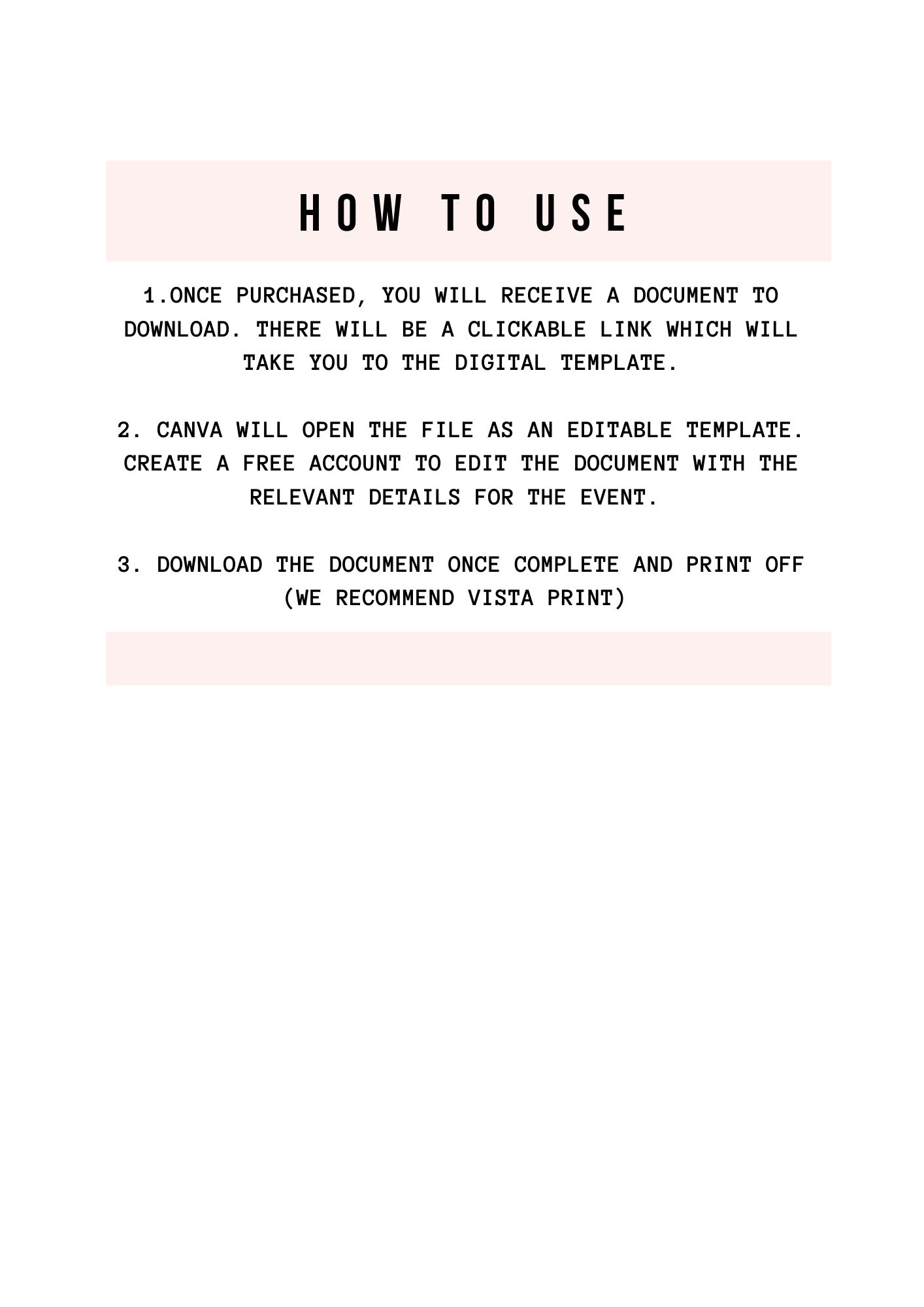 Invoice Template Pink Invoice Template Small Business Etsy Invoice Template Pink Invoice Template Small Business Etsy