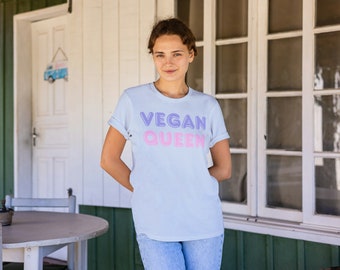 Vegan Queen Pastel Bubble Soft style T-Shirt