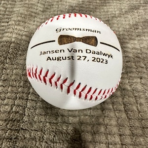 Baseball personalizzato, baseball inciso, regalo baseball personalizzato, baseball personalizzato, regalo per lo sposo/baseball inciso al laser