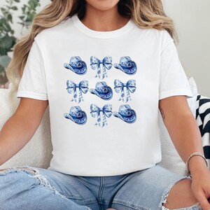 Chinoiserie Cowgirl Comfort Color T-Shirt: Coquette Western Style