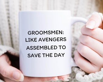 Groomsmen Mug, Groomsmen Gift, Wedding Gift for Groomsmen, Groomsmen Gift from Groom, Appreciation Cup, Celebratory Gift for Grooms Friends