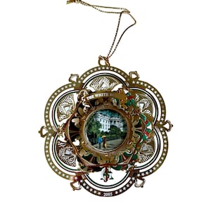 2005 White House Christmas Ornament , Commerizing James A Garfield - New