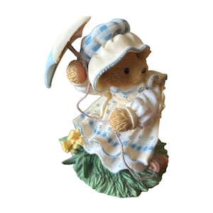 Cherished Teddies Figurine &quot;Spring Brings A Season Of Beauty&quot; Vintage 1997