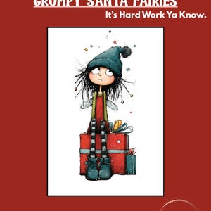 Grumpy Santa Fairies Vol. 2: Digitale Weihnachtsbilder für Künstler (PDF und PNG)