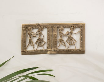 Handcrafted Brass Tribal Couple in Dhokra Art