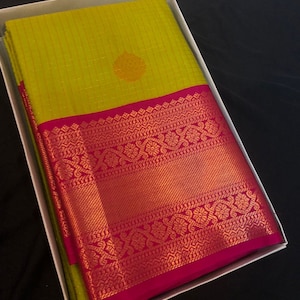 Semi Kanjivaram Silk Saree | Kaanchy Sarees