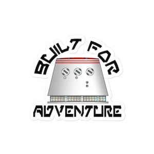 R5-D4 &quot;Built for Adventure&quot; Mandalorian 4&quot; Bubble-free Sticker