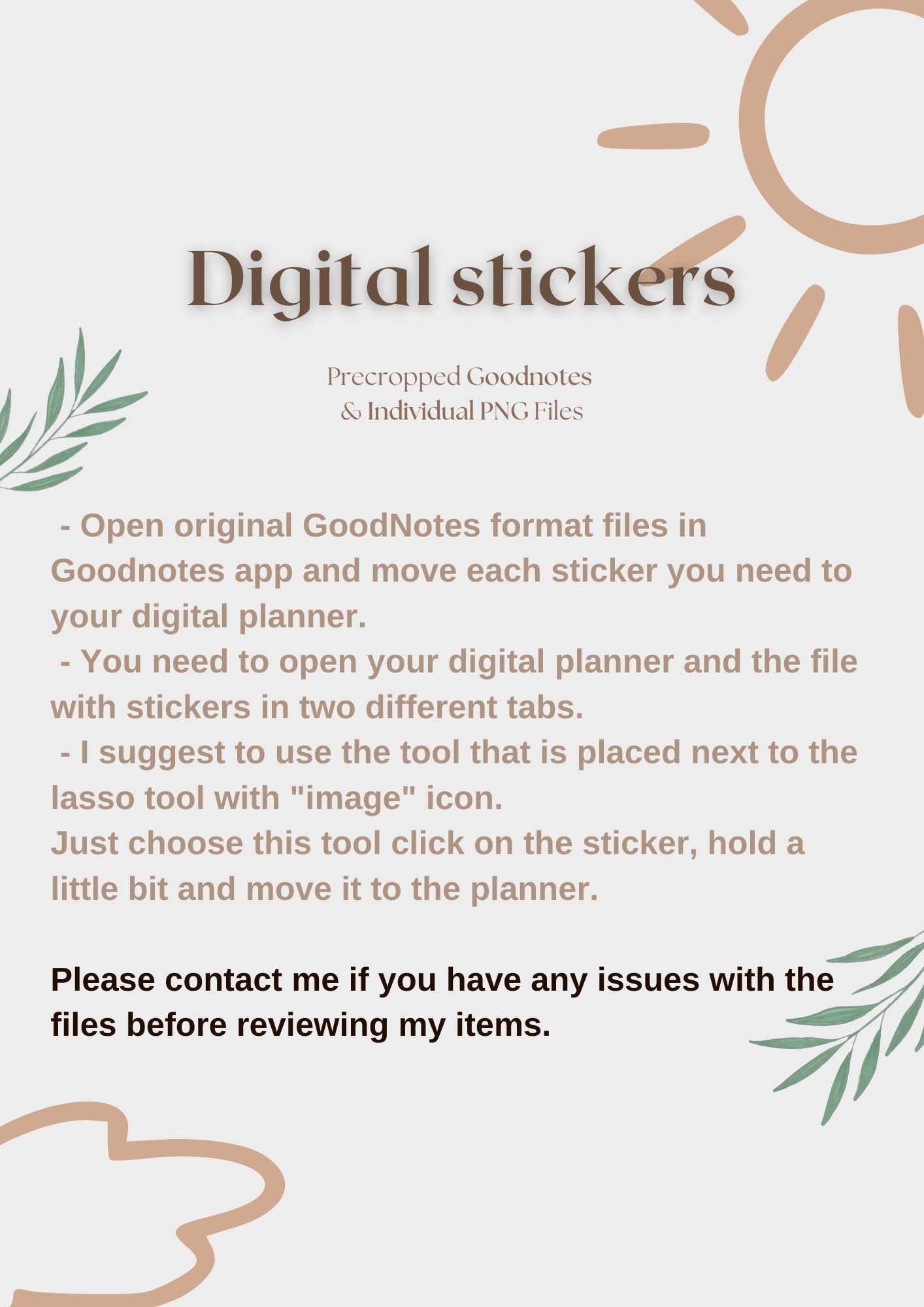 Plant Stickers | Goodnotes Stickers | Digital Planner | Succulent ...