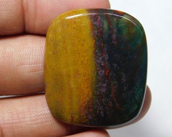 Natural Bloodstone Gemstone Top Quality Bloodstone Cabochon Bloodstone Loose semi precious Bloodstone Jewelry gemstone 54 ct 35X30 MM # 1383