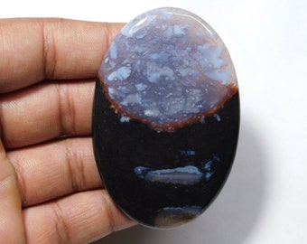 Natural Bloodstone Gemstone Top Quality Bloodstone Cabochon Bloodstone Loose semi precious Bloodstone Jewelry gemstone 195ct 70x47 MM # 1384