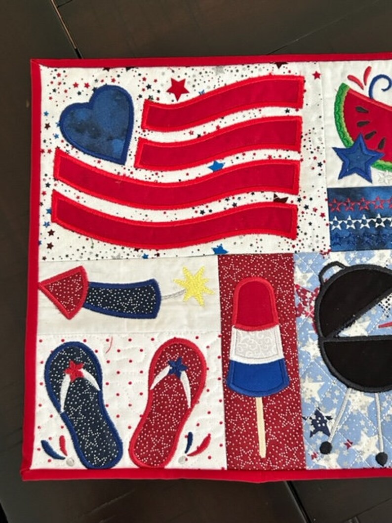 July 4th Placemats Patriotic Day Placemats Independence Day Etsy