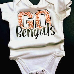 Cincinnati Bengals Bodysuit, Bengals Baby Bodysuit, Bengals Baby Clothes, Baby Gift, Bengals Football Baby Bodysuit, Bengals Baby Clothing