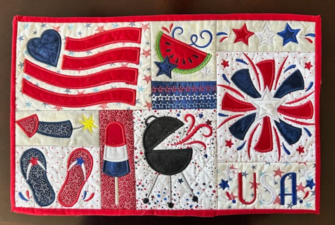 July 4th Placemats, Patriotic Day Placemats, Independence Day Placemats