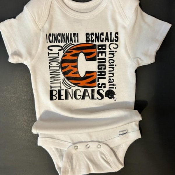 Cincinnati Bengals Onesie, Bengals Onesie, Bengals Baby Clothes, Baby Gift, Newborn Gift, Onesie, Boy Onesie, Girl Onesie