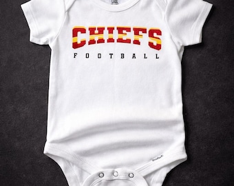 Kansas City Chiefs Football Baby Bodysuit, Game Day Outfit, Fan Gift