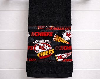 Kansas City Chiefs Hand Towel, Chiefs Football Guest Bath Decor, Kansas City Chiefs Man Cave Decor, Kansas City Chiefs Gift, Chiefs Game Day