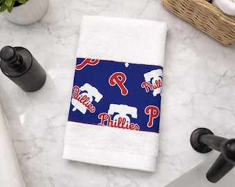 Phillies Hand Towel, Phillies Gift For him, Phillies Man Cave, Philadelphia Phillies Towel, Phillies Football Towel, Phillies Bath Decor